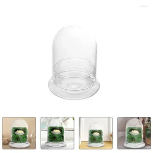 Vases 1pc en verre microlandscape bouteille terrarium avec rangement de couvercle paysage alimentaire dôme vase décoratif