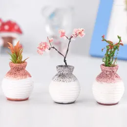 Vases 1pc micro-paysage décoration Décoration Mini Vase Vase Small Mouth Flowerpot Garden Ornement ACCESSOIRES DE DIY DIY