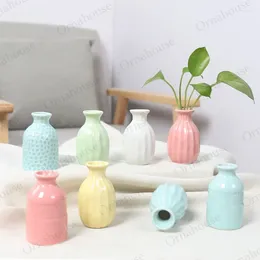 Vases 1pc Nordic Style Mini moderne Vase de fleurs modernes Décoration de maison Céramique Floreros Pot vintage