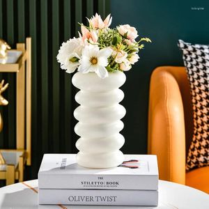 Vases 1PC Plastique Spirale Vase Vase Hydroponic Pot Decoration Home Desk Decorative for Flowers