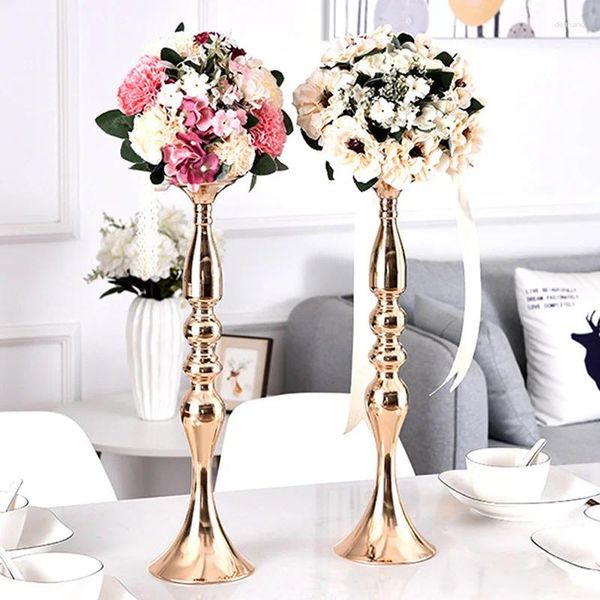 Vases 1pc Mariage Accessoires Fleurs Guide de la route Candlestick Vase Décoration Vase Famille Romantic Candlelight Dinner Table