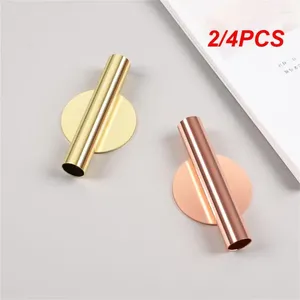 Vazen 2/4PCS Creative Rose Golden roestvrijstalen vaas Holder Flowerpot Home Wedding Decoratie voor Livingroom Mirror