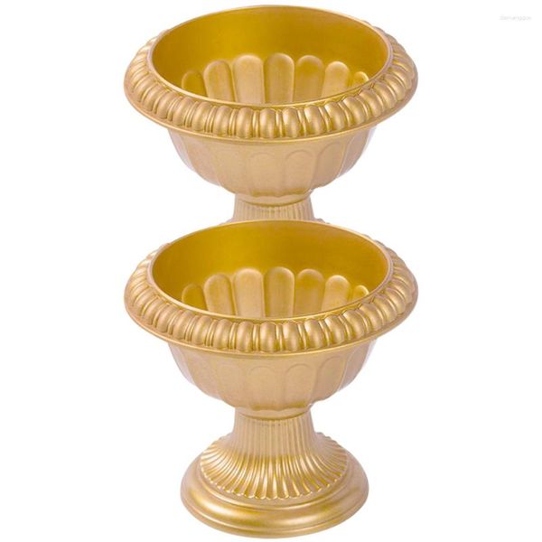 Vases 2 pièces fleur bassin romain européen colonne planteur pot balcon pot de fleurs décorer mariage pots de fleurs en plastique pilier