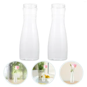 Vazen 2 PCS Glass Planter Bouquet Wikkelaccessoires Transparante Flowerpot Vase Packaging Student