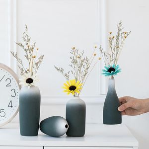Vazen 2022 Huis- en tuindecor Moderne keramiek Gedroogde bloemen Vaasdecoratie Accessoires voor woonkamer