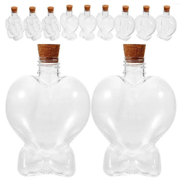 Vases 25pcs Bottle vide de bouteille de rangement transparent bottle en plastique (style mixte)