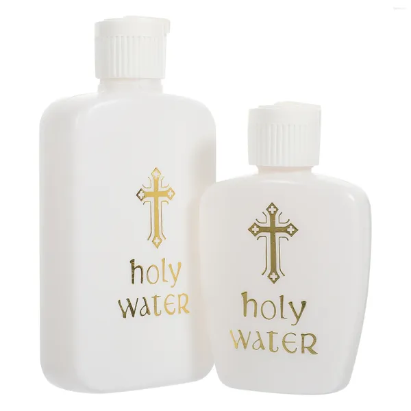 Vases 2pcs Bouteille Holy Water Catholic Propolder Refipillable Plastique