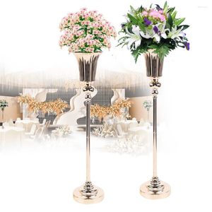 Vases 2pcs centres de mariage fleur route-leader stands pour anniversaire événement allée décoration de la maison