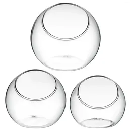 Vazen 3 pc's planten staan sappige Terrarium Hydroponics Glass Containers Air Small Planter