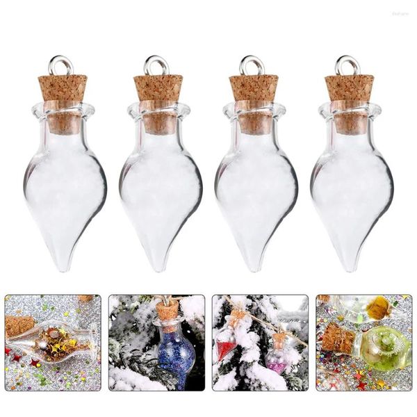 Vases 30 PCS souhaitant une bouteille de mariage décor de mariage bouteilles en verre manuel bricolage petit borosilicate de borosilicate