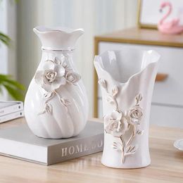 Vases 3d Vase Vase Home Decor Creative Design Porcelaine Fleur décorative pour décoration de mariage