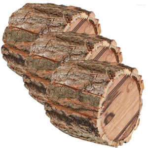 Jarrones 3pcs madera de madera macetas cubos de granja cubos de planta contenedores de plantas