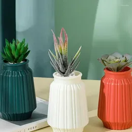 Vases 4,84 pouces Simple Vase de fleur moderne en céramique blanche de style chinois conçu poterie unique pour les fleurs artificielles