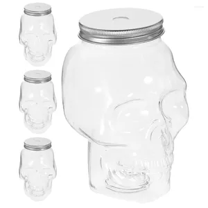 Vazen 4 pc's Halloween koude drankflessen sap drinkwater leeg buitenafdichting