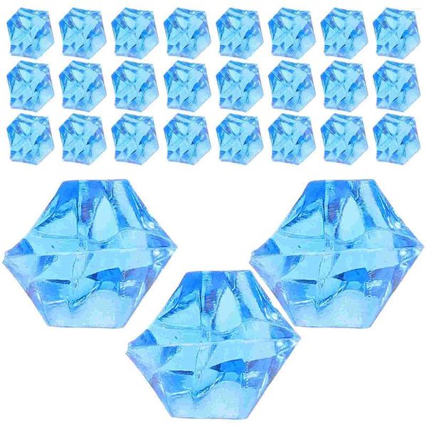 Jarrones 450 PCS Hielo simulado Decoración falsa Cubos decorativos Modelo artificial Acrílico Reutilizable Po Prop