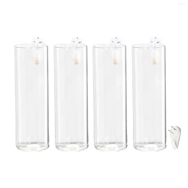 Vases 4pcs Mur suspendu tubes de planter arrangement de fleurs