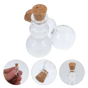 Vases 5 PCS Bottle en verre avec mini-bock en liège petites bouteilles minuscules petites couvercles miniatures