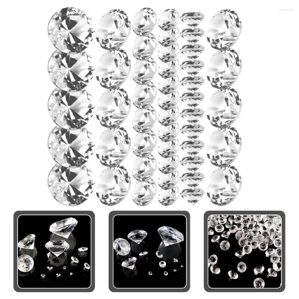 Vases 500 PCS Diamants acryliques Diamants Desktop Crystal Rimestones Bijoux Display Decor Table