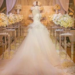 Vazen 6pcs) Duidelijke acryl Walkway pilaar achtergrond Bloemstand Tall Candle Holders Wedding Stage Decoraties Yudao293