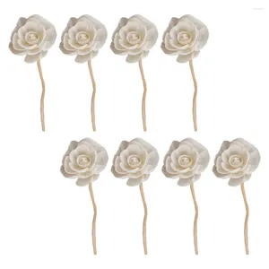 Vazen 8 PCS Home Geur Diffuser Rattan Sola Bloem Essentiële olie Vijnen Stokken Bloemen Aroma Rattans Reed Office