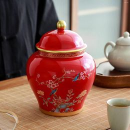 Vazen oude Chinese stijl creatief porselein gemberpot decoratieve keramische bloem vaas tafel middelpunt bloemen arrangement voor café