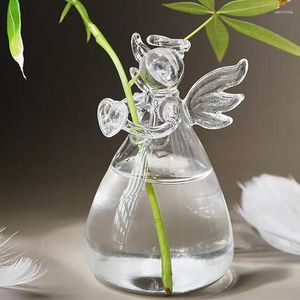 Vases en verre angel vase de fleur de fleurie table de table de table de table