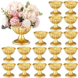 Vases anniversaire 3.7 METAL INC MINI MINI MINE CENTRATIONS VASE PLANTER GOLD HOLDER FLOWER TRYPETER Urn Home Tall