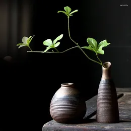 Jarrones Cerámica antigua Vase pequeña Mini Mini Arreglo Flor de mesa