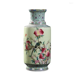 Vases Imitation antique Style Chinese Bouteille en céramique Vase Vase Home Porcelaine salon Decoration Craft