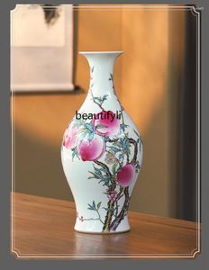 Vazen Antieke woonkamer Bloemarrangement Decoratie Jingdezhen Ceramische vaas Handgeschilderde porseleinen fles Chinese stijl