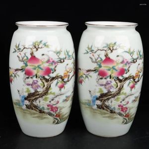 Vases Antique Porcelaine Powder colored neuf fils pêche à la pêche Modèle d'appréciation Bouteille décoration Home Decoration
