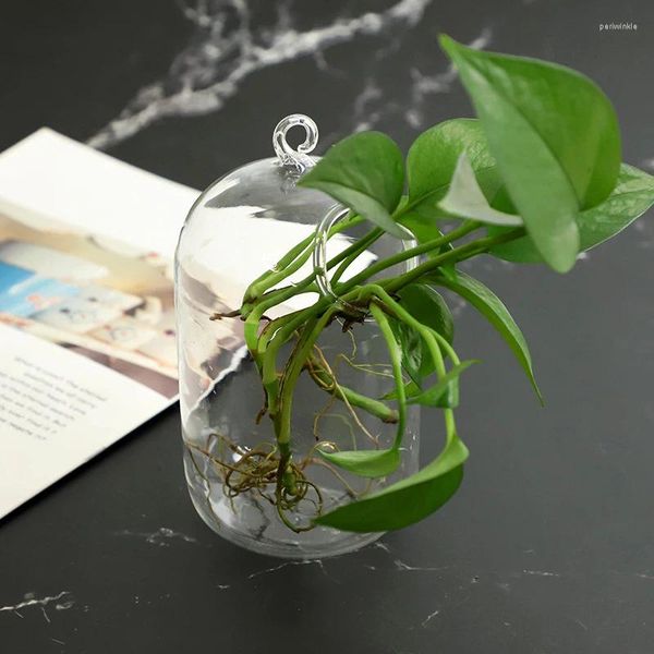 Vases Art Vase Hydroponic Vase Verre Transparent Ornements de bureau de bureau DIY DIY DÉCORATIONS CRÉATIVES GOUR CRÉATION