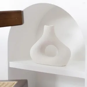 Décor de chambre à coucher Vase Vase Rustique Céramique moderne pour la maison Tableau de plantes de fleurs de forme irrégulière
