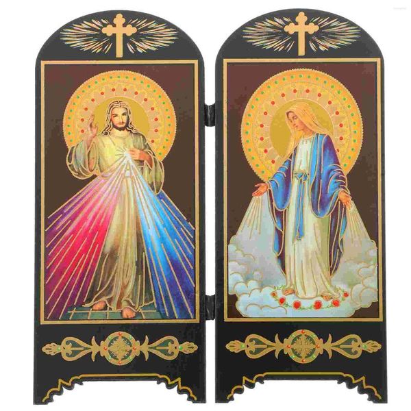 Vases Bible bénie Vierge Marie Statue Notre-Dame Grace Figurine Catholic Sainte Famille Jésus Statues debout Ative