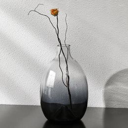 Vases Big Vase Vase Transparent Gradal Glass Flower Pot salon