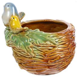 Vazen Bird Flowerpot ornamentenvormige Cactus Planter Bonsai Vogelvormige sappige plantenbakken