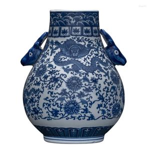 Vazen Blauw En Wit Porselein Jingdezhen Antieke Chinese Decoraties Thuis Woonkamer Bloemschikken