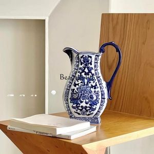 Vases Vase En Porcelaine Bleu Et Blanc