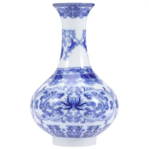 Vazen Blauw Wit Porselein Vaas Chinoiserie Planter Decoratieve Keramische Bloembakken Hydrocultuur Flessenhouder Creatief