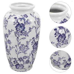 Vazen blauw wit porselein vaas retro bloem potten woningdecoraties versieren keramiek