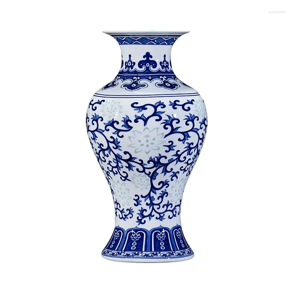 Vases Bone China Flower Vase Decor Home Tradition chinoise pour les fleurs Décoration en céramique salon