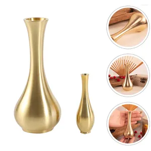 Vazen Brass Vase Flower Pot Planter Desktop voor Home Wedding Centerpiece Decoratie Golden Decoratief modern