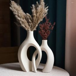 Vazen Catciron Large Ceramic Embrace Home Decoratie Accessoires Noordse bloempot Woonkamer Tabletop Moderne Decoratieve luxe