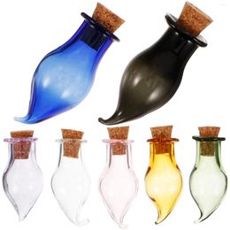Vases accessoires de téléphone portable pot de sort de sorcière bouteilles de souhait en verre avec liège manuel mignon Mini