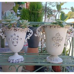 Vases Centre de table Vintage Champion Trophée Métal Fleur Vase Urne Planteur Maison Jardin Maison Décoration