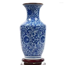 Vases en céramique Bleu et blanc Porcelaine décorations de vase à la maison Décoration de salon meubles d'artisanat