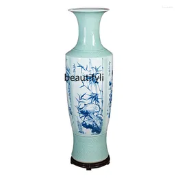 Vases Céramique Chinois Plancher grand vase PEINTÉ PEINTÉ SALLE ET EL ORNAMENTS DÉCORATIFS