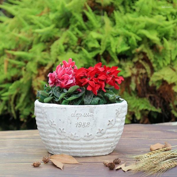Vases en céramique Style européen rétro poterie rouge Pot de fleur créatif Stoare plante verte respirant maître Xiankelai
