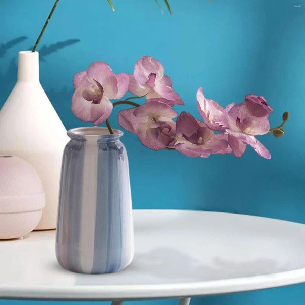 Vases en céramique Arrangement de vase à vase Ornement de table pour le salon de salon TV Cabinet basse Cadeau de créneaux de maison