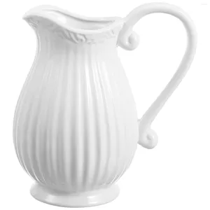 Vases en céramique Fleur Vase Pitcher Jug Vintage Home Decor Porcelain Ornement Country Room Table Country Room Shape Dry Kettle